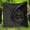 Guam Coat Of Arms Polynesian Premium Quilt  Circle Style  07 J2  Quilt